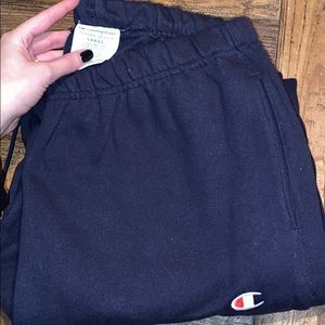 New champion navy sweats